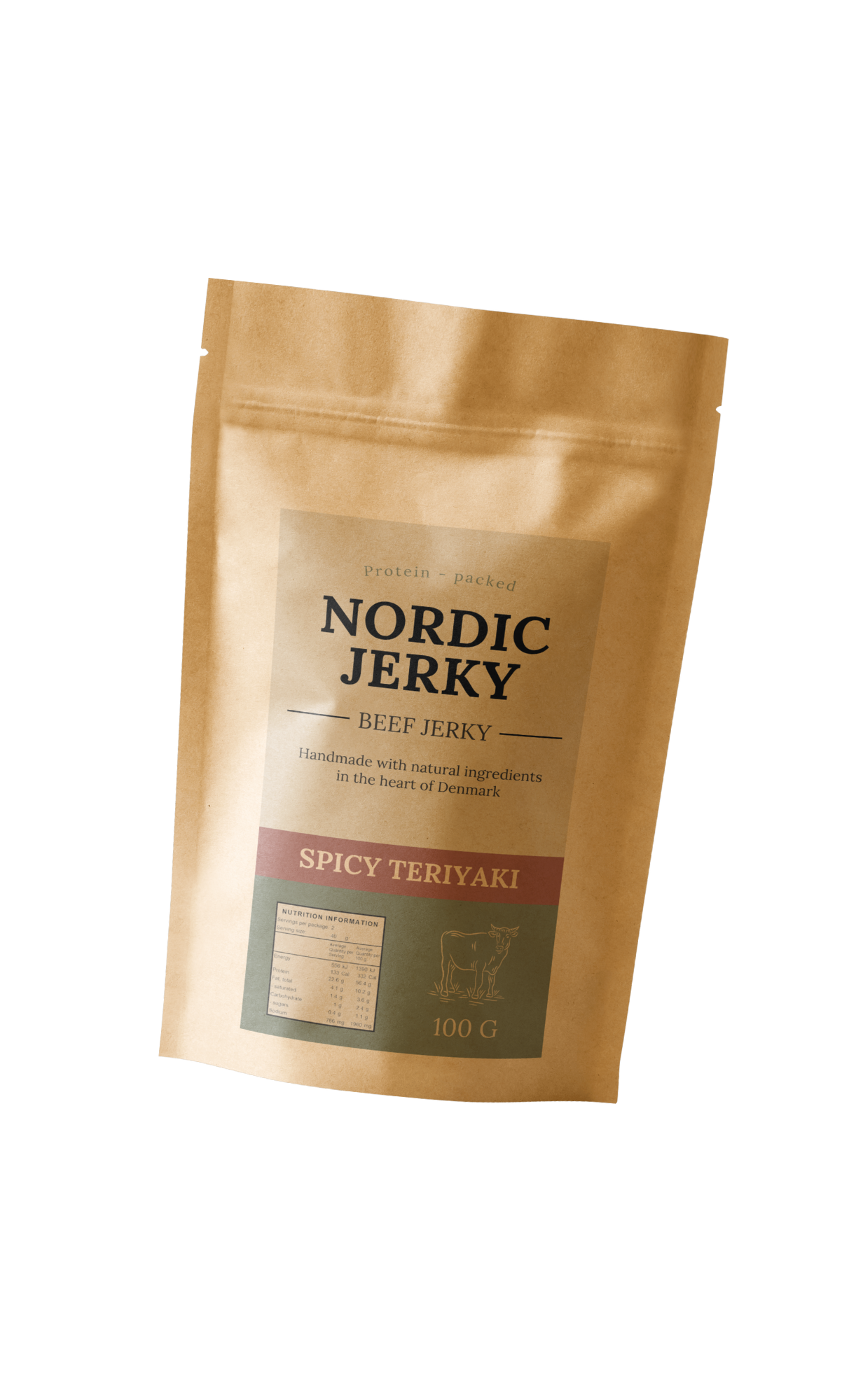 Beef jerky - Spicy Teriaky & Hvidløg