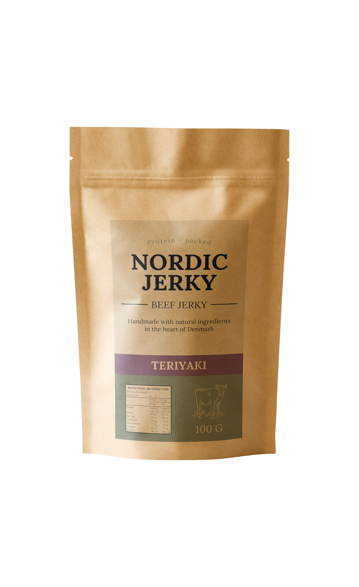 Beef jerky - Teriaky & Hvidløg